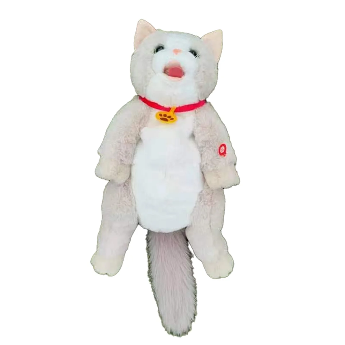 Doll Bag Cat Simulation Pet Backpack, Touch-Sensitive Singing Electric Plush Bag,C