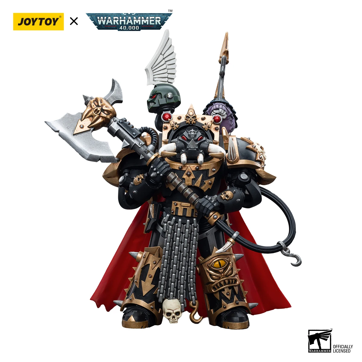 

Экшн-фигурки JOYTOY Warhammer 40k 1/18 аниме хаос Космос морские пехоты черный Легион хаос лорд в Терминаторе Броня Фигурки игрушки