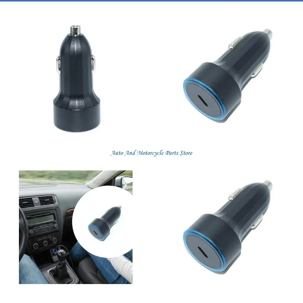 P9FD Universal 60W Vehicle Power Adapter with Type C Output for Multiple Devices