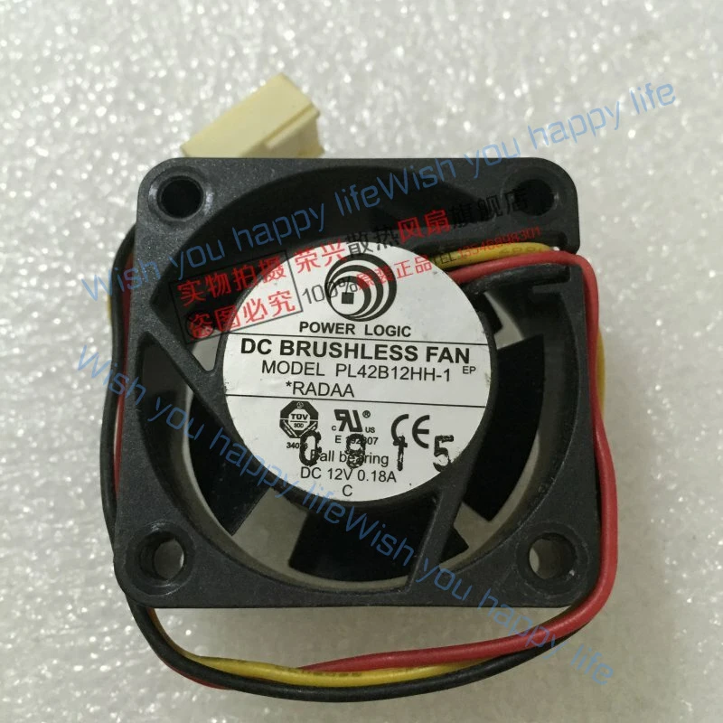 L... for POWER LOGIC PL42B12HH-1 4020 12V 0.18A 3-wire switch cooling fan