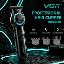 VGR Hair Trimmer Cordless Hair Cutting Machine Barber Electric 8000 RPM Hair Clipper Professional Haircut Trimmer for Men V-990