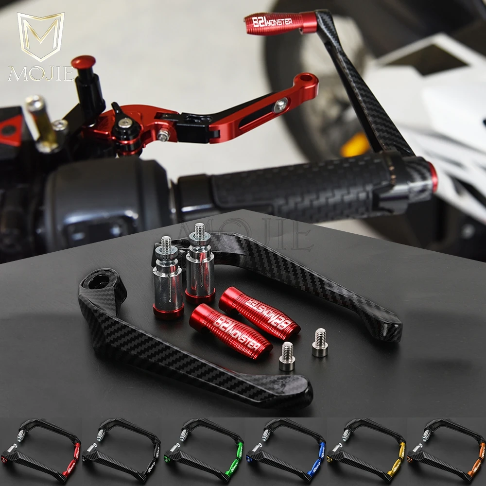 Universal Handlebar Protector Motorcycle Brake Clutch Levers Guard For DUCATI 821MONSTER Monster 821 Dark Stripe 2014-2024 2023