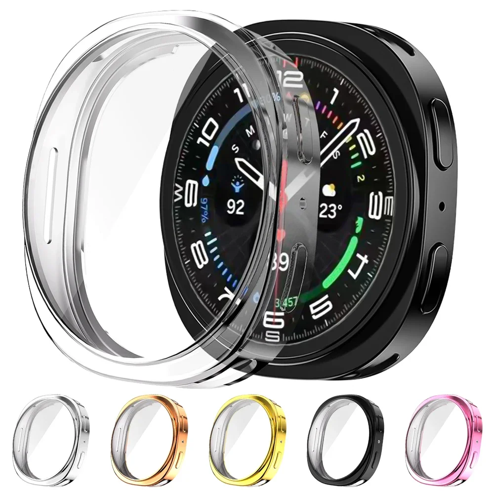 Чехол из ТПУ для часов Samsung Galaxy Watch 8, 40 мм, 44 мм, Защитная пленка для экрана, универсальный бампер, защитный чехол для часов 8, аксессуары