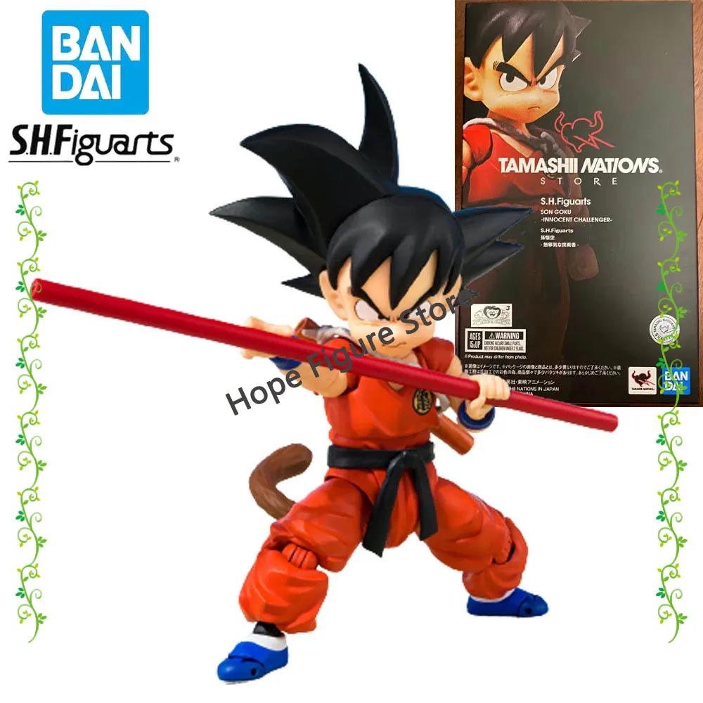 

In Stock Original BANDAI SHFiguarts TNST Dragon Ball Innocent Challenger Son Goku Figure Anime Action Model Genuine Toy