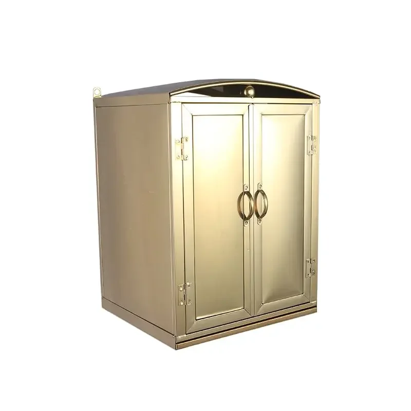 Stainless steel casket with door for household use wall-mounted offering frame wall-mounted