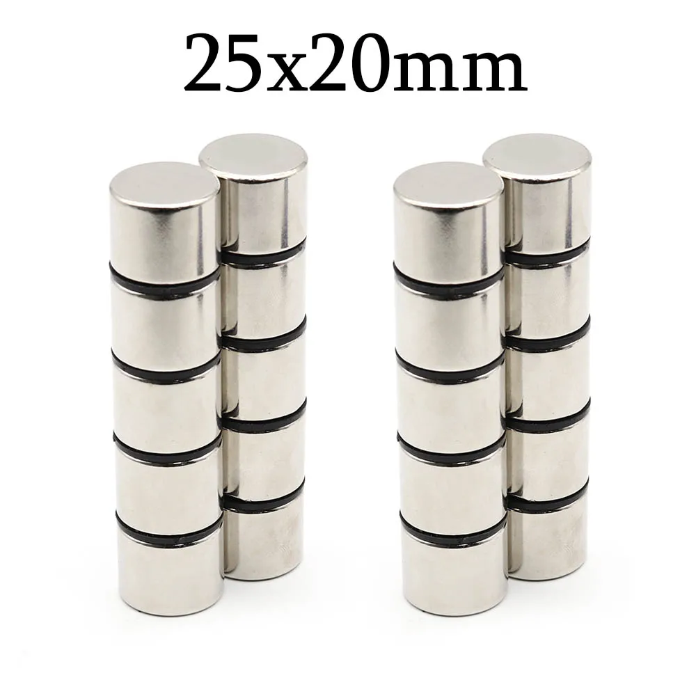 

25mmx20mm Super Strong Round Neodymium Magnet Powerful Magnets N35 small Permanent Magnetic NdfeB Refrigerator Magnet 25x20
