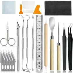 22pcs Craft Vinyl Weeding Tools Set Basic Vinyl Tool Kit Silhouettes Cameos Lettering Home DIY Craft Accessories Handmade Tool