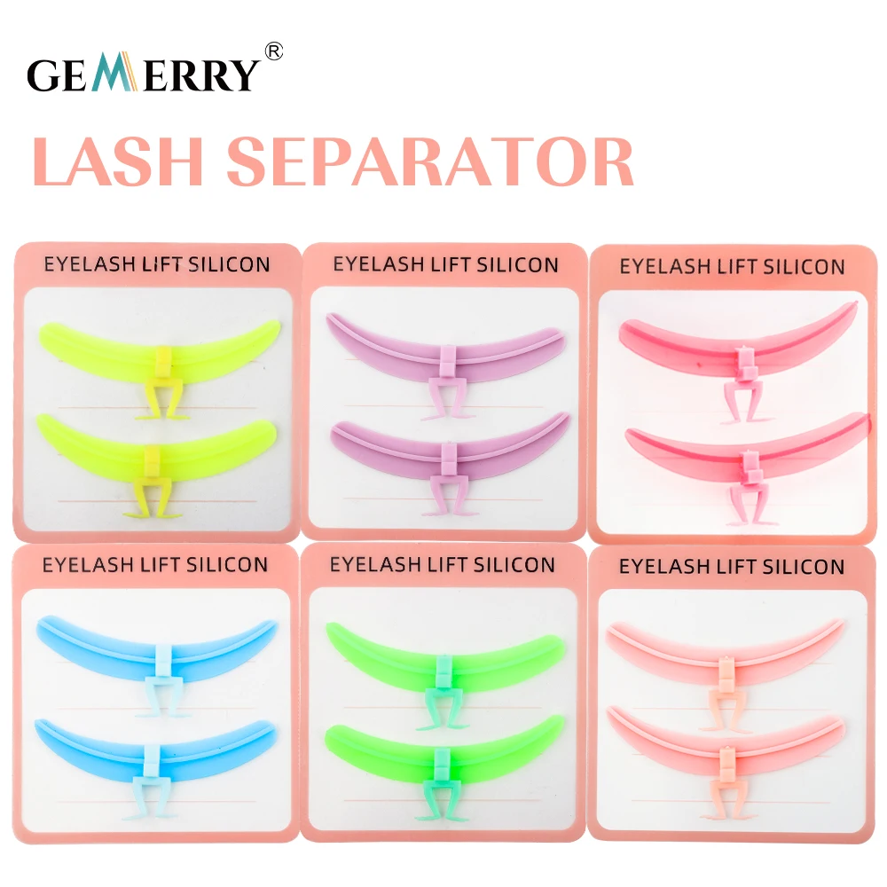 

Gemerry Eyelash Separator Supplies Lash Extension Reusable Silicone Pads Eyelash Grafting For Beginners Professional Makeup Tool