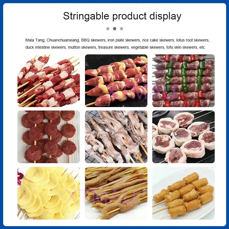 Máquina automática para hacer brochetas de carne para barbacoa, máquina para hacer Kebab, alta calidad