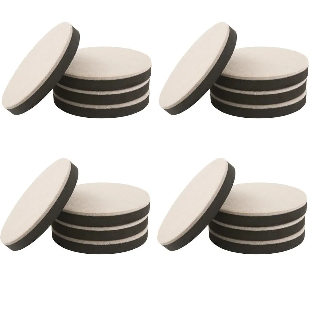 

Thick Felt Furniture Sliders Pads Hardwood Floors Protector Non Slip Sofa Bed Table Chair Leg Cover Caps for Heavy Furniture