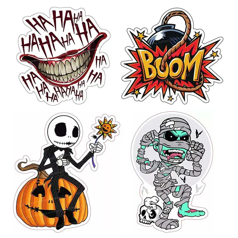 

Clown Mouth HAHAHA Car Stickers Decor Motorcycle Body Windshield Fuel Tank Moto Helmets Decal Car Accessories SH572