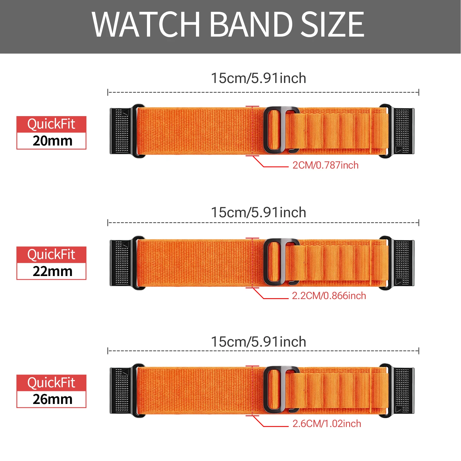 20/22/26mm Nylon Strap Extension Connector For Garmin Fenix7S 7X 7Pro Fenix 6X 6 5X 5Plus Forerunner 965 955 Enduro2 Band