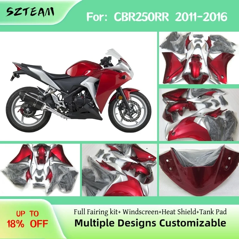 

Комплект пластиковых обтекателей из АБС-пластика для Honda CBR250RR 2011-2016, инжекционные обтекатели, кузовные детали