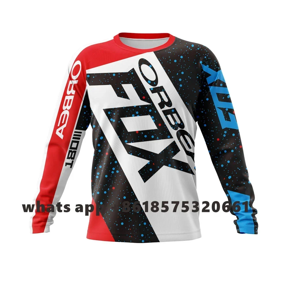 ORBEA FOX الرجال إندورو قميص قصير Camiseta الدراجة الجبلية قميص الدراجات فريق الإنحدار تي شيرت Dh على الطرق الوعرة دراجة موتوكروس مايوه #4