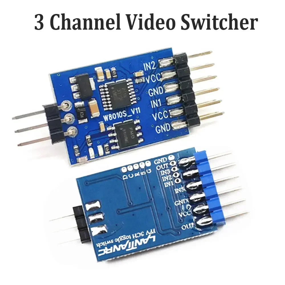 NEW 5.8G 3 Channel Video Switcher Module 3 Way Video Switch Unit for RC FPV Racing Camera