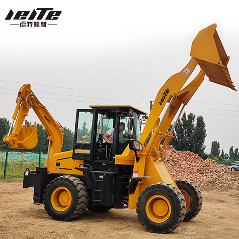 LEITE LT15-26 Hot Multi-Purpose 4 Wheel Drive New Backhoe and Loader 3ton 5 Ton New Backhoe Loader Price for Sale