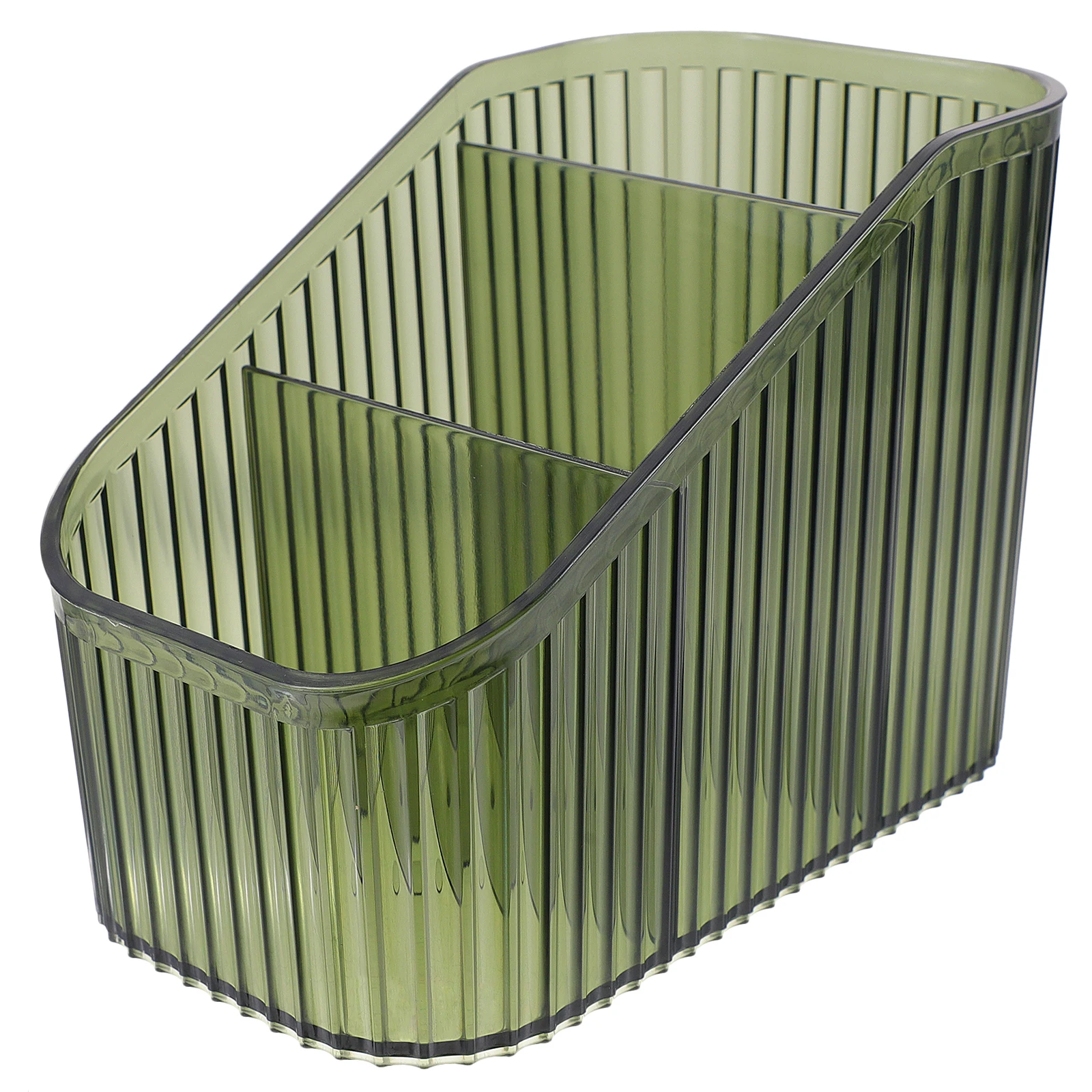 3段式メイクブラシオーガナイザーコンテナ、化粧品、アイライナー、鉛筆、ペン、デスクアクセサリー用の多層収納付き