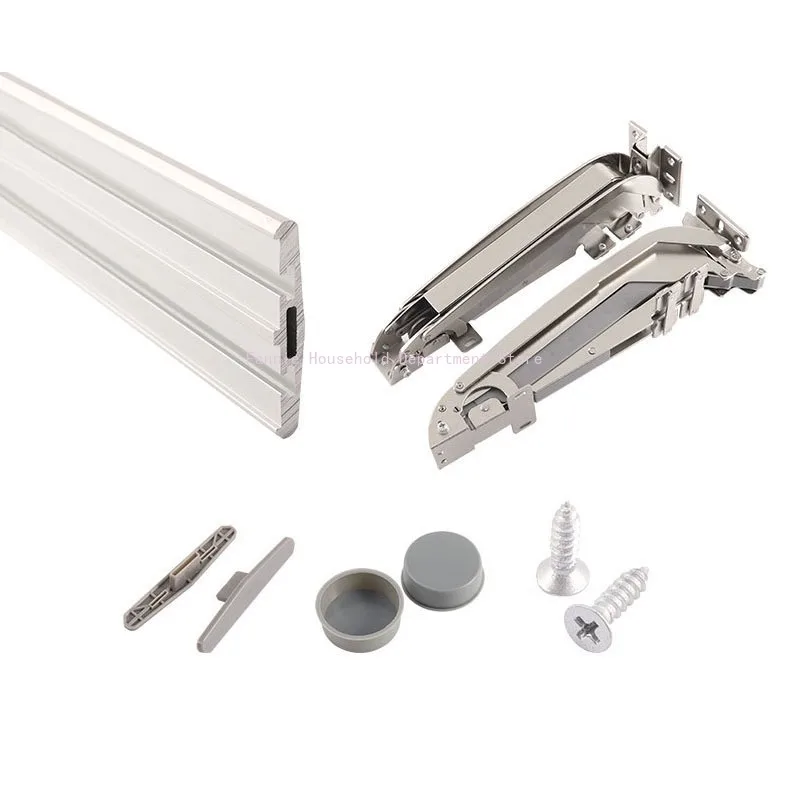 Kitchen Cabinet System Door Lateral Hinge Wardrobe Folding Silent Slide Rail Lateral Swing Opening  Furniture Hardware