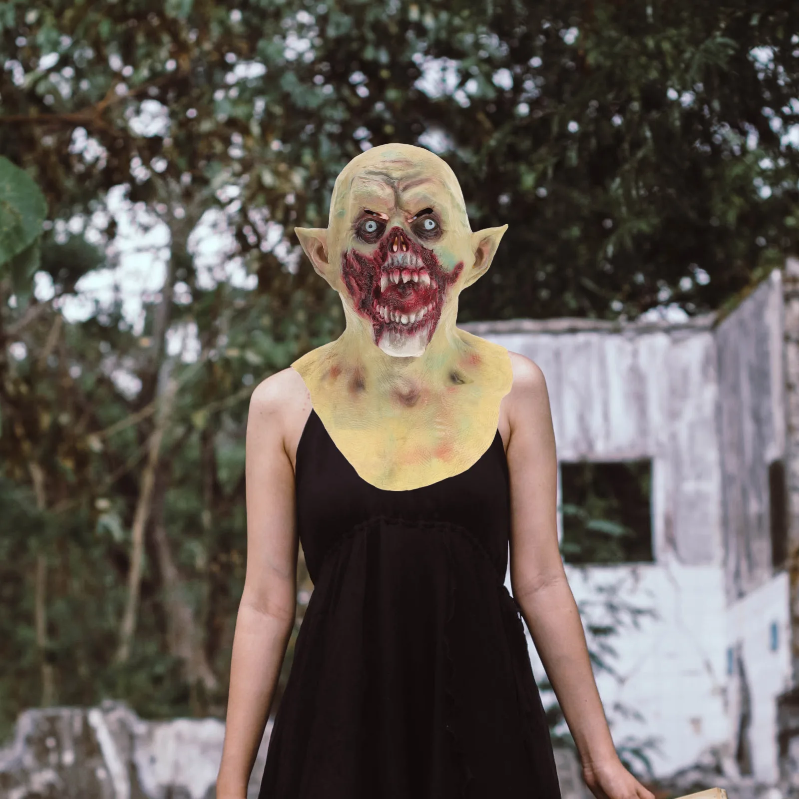 

Odorless Latex Halloween Scary Mask Full Head Creepy Mask Masquerade Party Cosplay Props Beauty Toys For Adults
