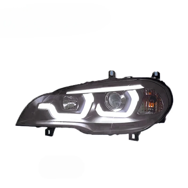 2007-2013 for BMW X5 E70 LED Headlight Black Shell Headlight