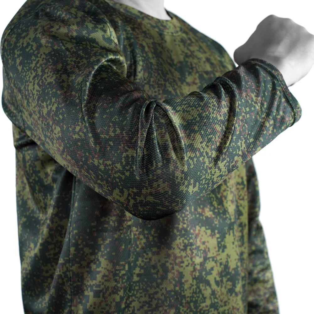 Military Camouflage Tactical Combat Long T-Shirt Training Hunting Quick-Drying Gym T Shirts 4XL