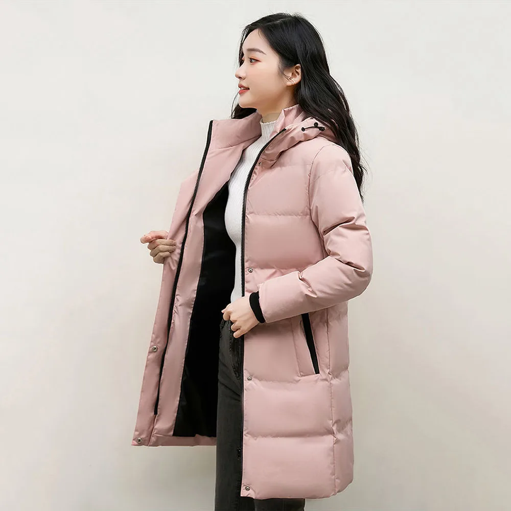 Long Women's Winter Fashion Ladies In Cotton-padded Clothes Are Cold-proof And Warm-temperament. High-end  Cotton-padded Jacket