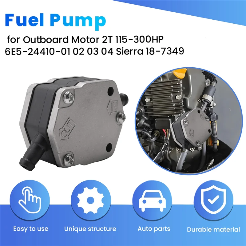 

Запасная часть топливного насоса для подвесных моторов 2T 115-300HP 6E5-24410-00 6E5-24410-01 02 03 04 Sierra Model 18-7349