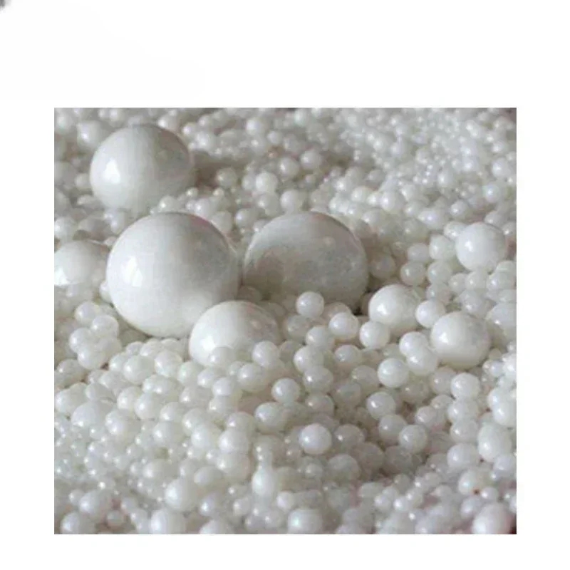 1KG  1mm, 2mm, 3mm, 4mm, 5mm - 15mm High precision 45% Zirconia Zro2 grinding media ceramic balls grinding beads