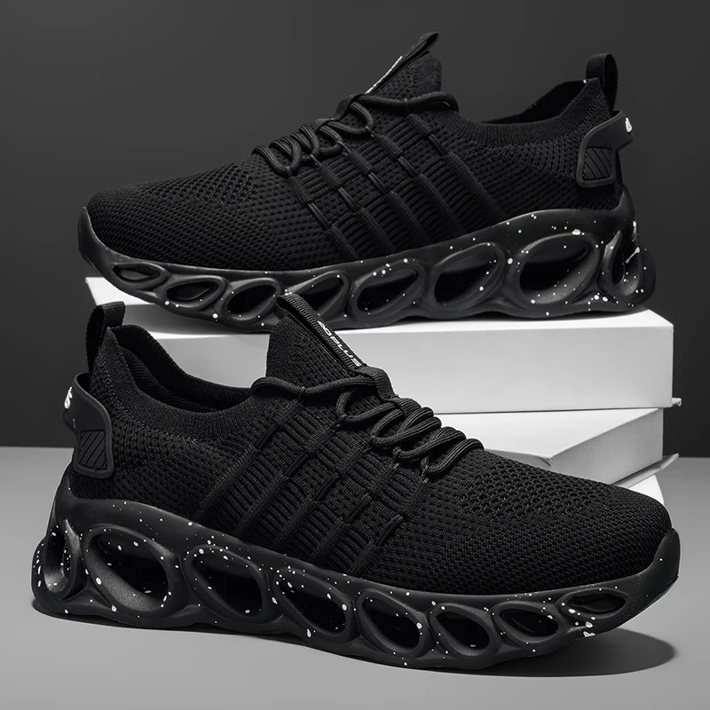 Herren-Laufschuhe für die Straße, Outdoor-Laufschuhe, atmungsaktiv, bequem, langlebig, Herren-Sportschuhe, für alle Jahreszeiten geeignet, Unisex, geeignet für Joggen, Tennis, Fitness und Walking,