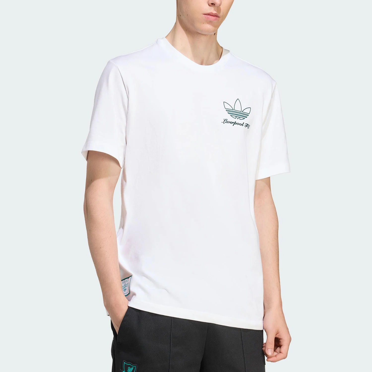 

Adidas genuine Three Leaves Men's Sports Football Breathable Round Neck Short Sleeve JZ1593