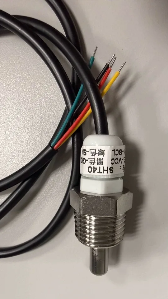 SHT40 45 SHT30 20 C3 Temperature and Humidity Sensor IIC Stainless Steel Four-inch Pipe Thread Probe I2C