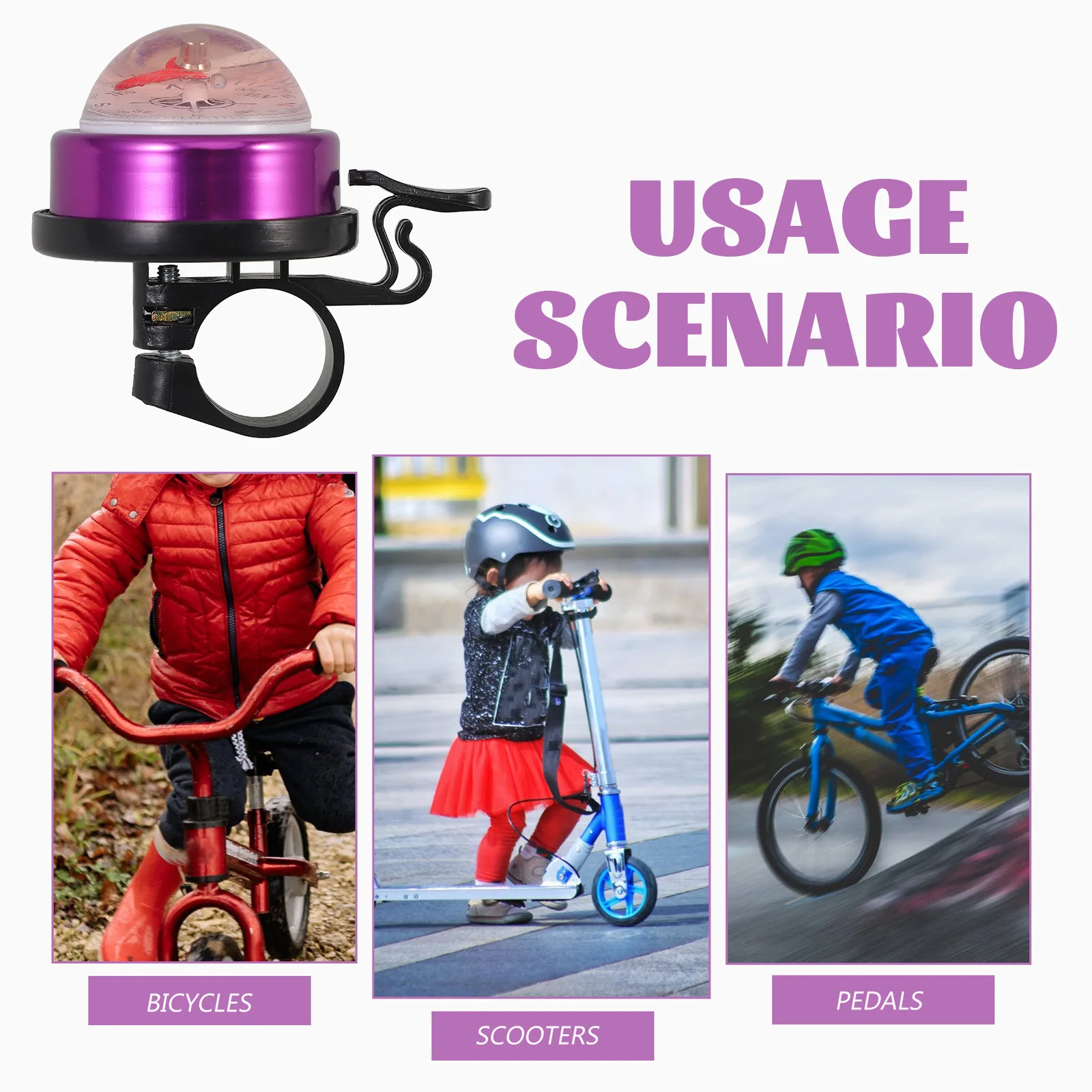 Bicycle Bell for Young Riders Sturdy Construction Portable Bike Accessories Bicycle Bell Kids Bike Bells for Adults