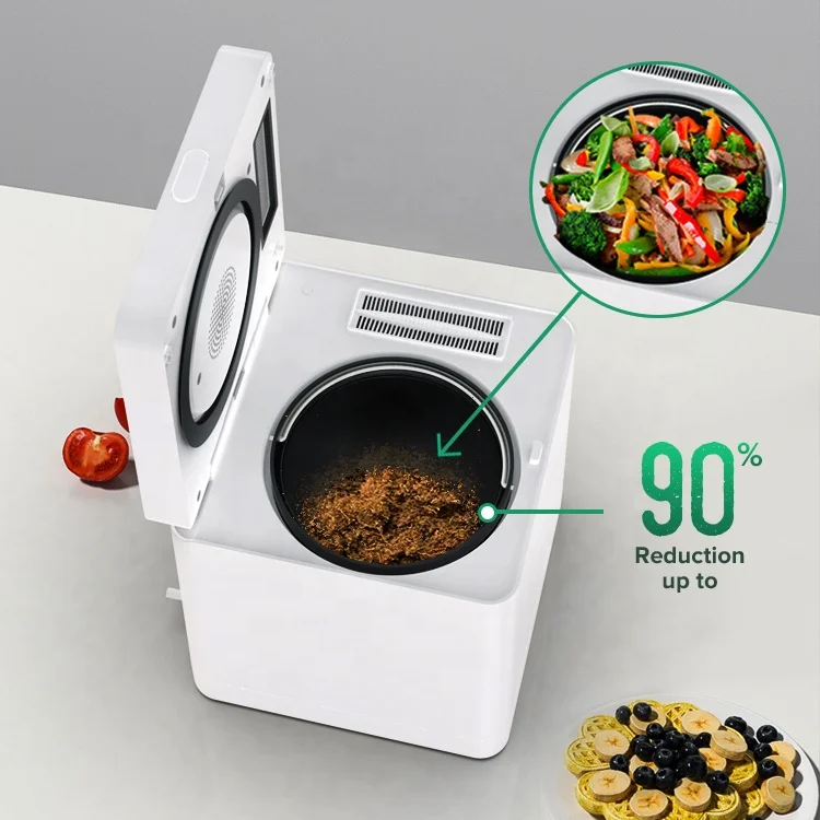 Hot Sales Electric Continuous Feed Earth-friendly Kitchen Waste Processor Composter 3-4 Stage Grinding Stainless Steel For