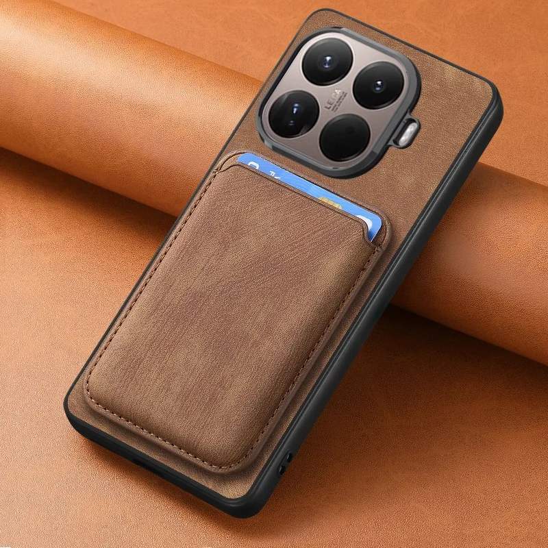 Für Magsafe Lederhülle für Xiaomi 15T 17T Pro Magnetisch Abnehmbare 2-in-1 Brieftasche Kartenfach Hülle für Xiaomi Mi15 T 15Tpro