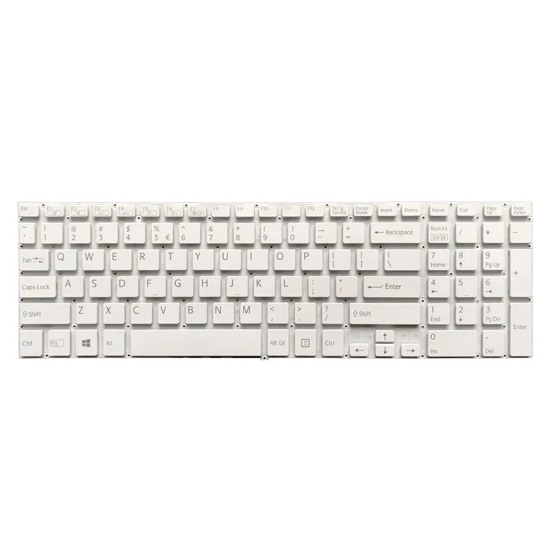 US Laptop Keyboard for Sony VAIO Fit SVF152C29M SVF152C29M SVF152C29L SVF15E Black/silver/white