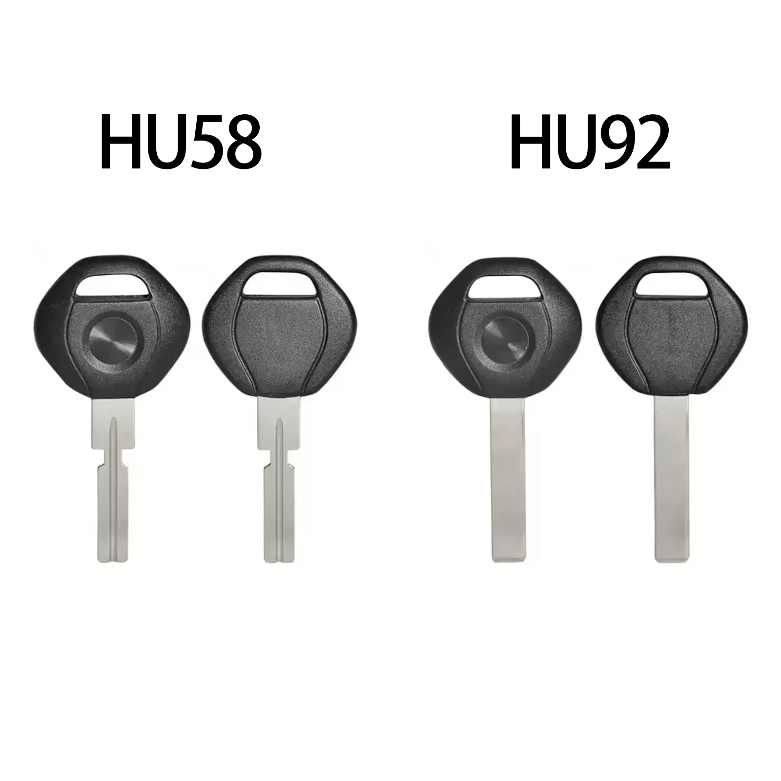 10pcs 2 Track 4 track HU92 HU58 Transponder Key Shell For BMW HU92R High Security Blade