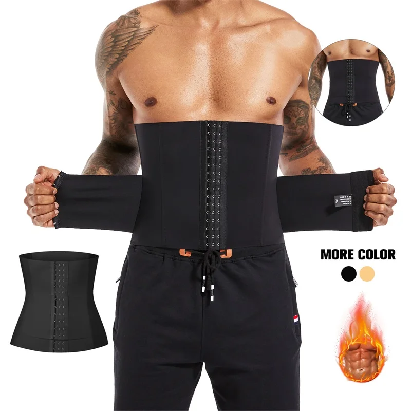 Men's Slimming Shapewear Waist Trainer Trimmer Belt Corset for Abdomen Belly Shapers Tummy Control Fitness Belly Workout Girdle