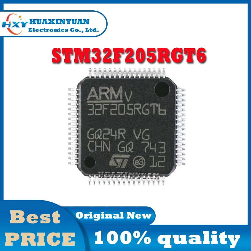 Chip de IC em estoque IC, STM32F205RGT6, STM32F205RG, STM32F205R, STM32F205, STM32F20, STM32F2, STM32F, STM32 STM, novo, original, 1 lote do PC
