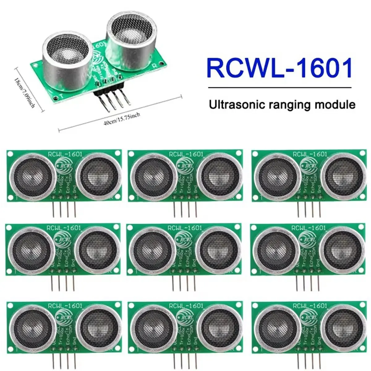 10PCS RCWL-1601 Ultrasonic Distance Sensor Module Ranging Detector 3V-5.5V Compatible with -SR04