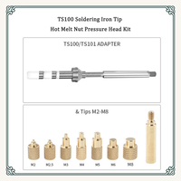 TS100 soldering iron tip hot melt nut pressure head kit