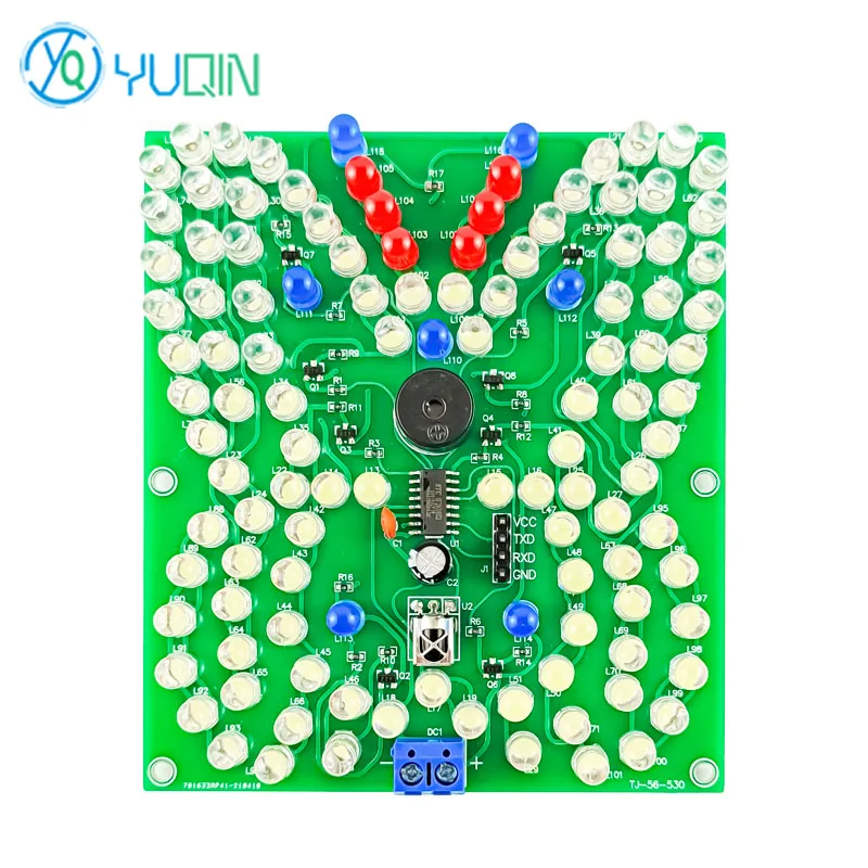 Remote Control Music LED Butterfly Light Fun DIY Electronic Kit C51 Microcontroller Welding Production Assembly Parts