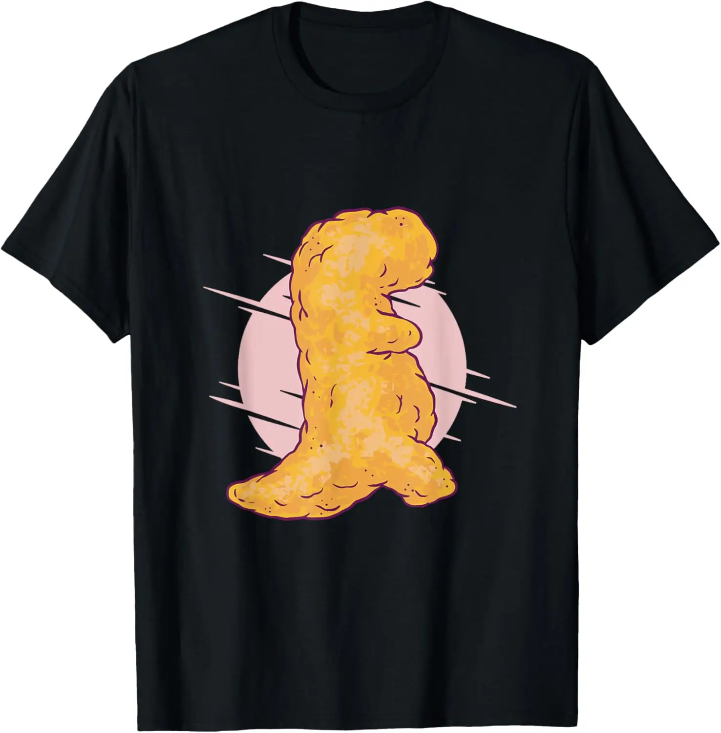

Dino Nugget Dinosaur Chicken Nugget Funny Graphic T-Shirt