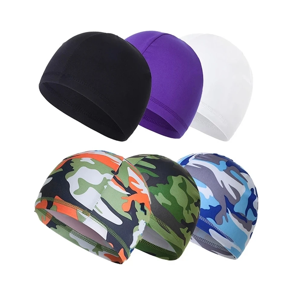 Summer Quick Drying Ice Silk Sun protection Cooling Beanie Cycling Headwear Sport Hats Cycling Caps