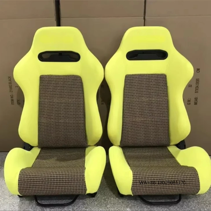 

Customized Designed Adjustable Universal Black Sports Carbon Fiber Racing Car Bucket Chair Seat Made in China