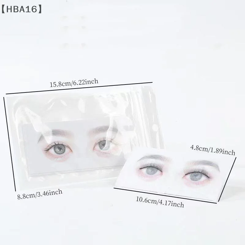 (HBA16) 10 個つけまつげカード初心者ラッシュマップチャートうっすらとしたまつげ再利用可能なメイクトレーニングまつげエクステンションツール Simulat