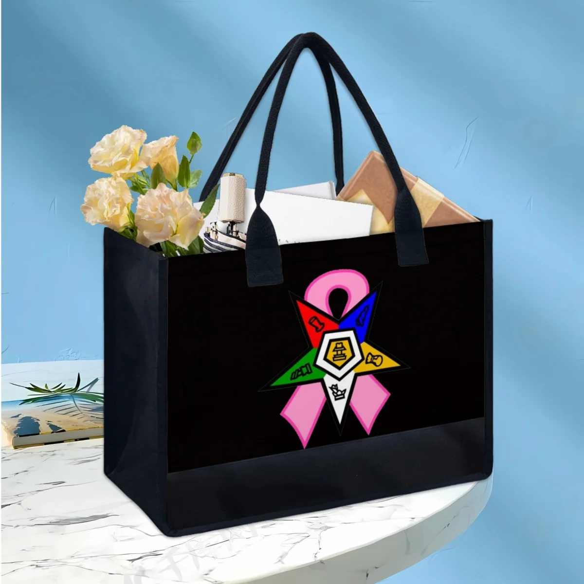 Beach Bags for Women OES Sistars Order Of Eastern Brand Designer Classic Tote Bags Wedding Birthday Gift Handbags Bolso Playa