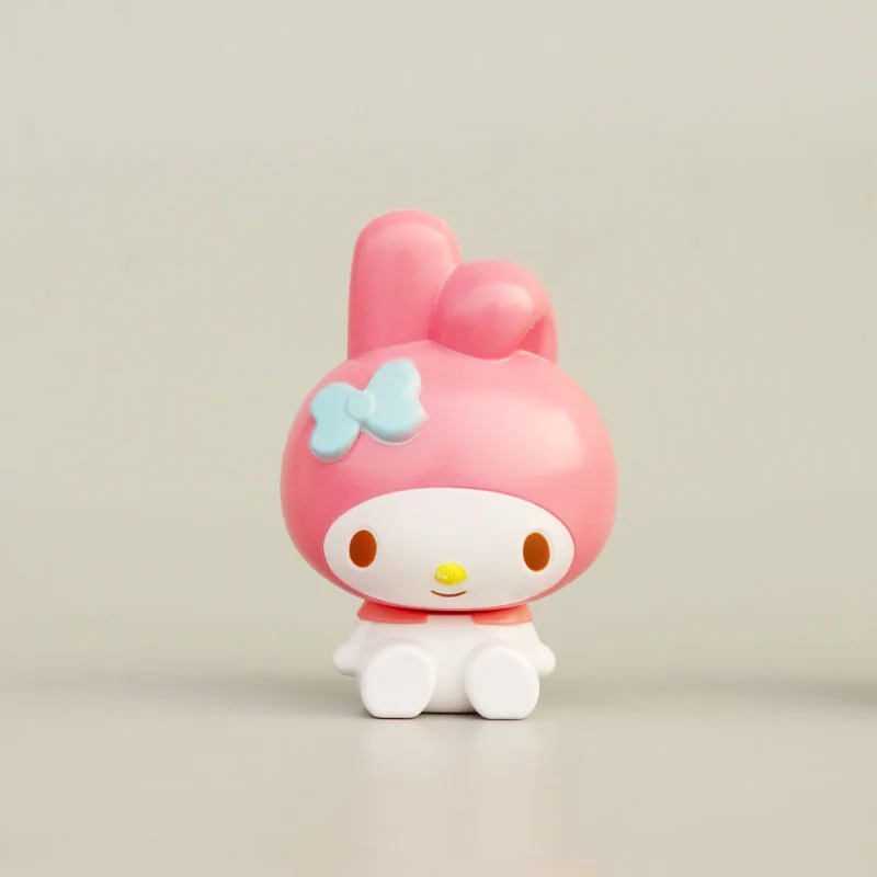 1pc New sanirios Mini Doll Model Toys Pochacco Kuromi Hello Kitty My Melody Anime Figure Cake Decoration Desktop Ornament Gifts