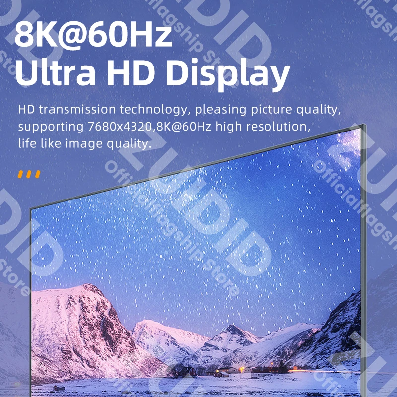HDMI-Compatible 2.1 8K@60Hz Converter U-Shape Male To Female Adapter For Monitor Display Laptop PS4/3 PC TV Projector Extender