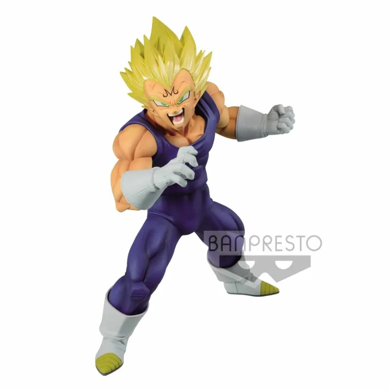 In Stock Bandai BANPRESTO MAXIMATIC Dragon Ball Super Saiyan God Blue Hair Vegeta Anime Action Figure Toy Gift Model Collection