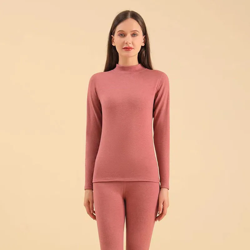 Autumn And Winter Plush And Thick Undergarment Suit Woolen Undergarment For Men And Women Heating Underwear